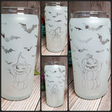 (Choose Design) 20 oz. Halloween Glass Can Tumblers