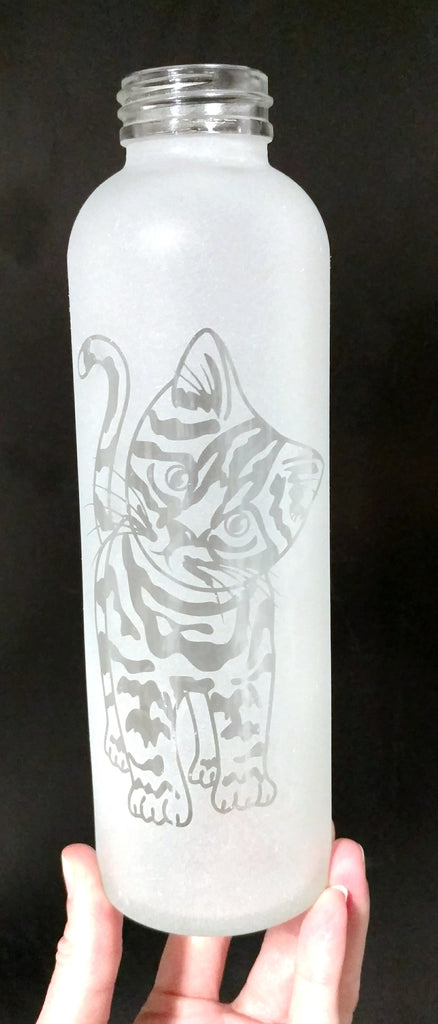 Glass bottle etching