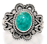 Amazonite Sterling Silver Ring Size 7